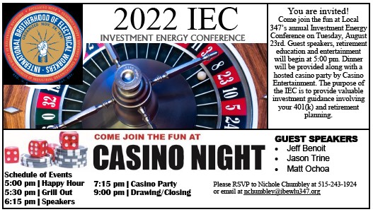 2022 IEC Casino Night